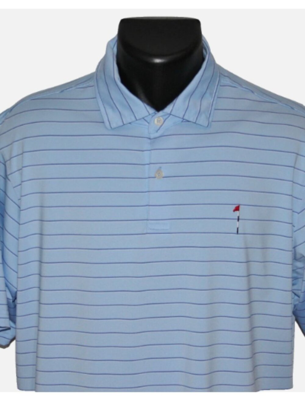 DORMIE CLUB Fairway & Greene Performance Golf Polo, Large, Carolina Blue